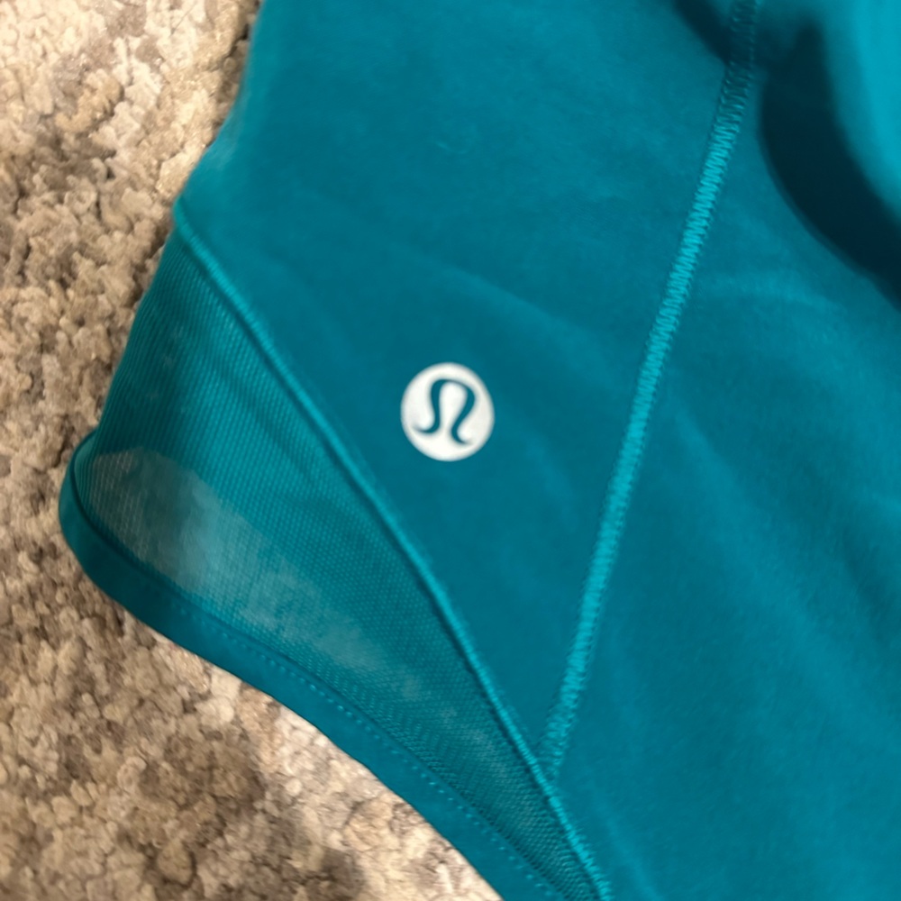 Teal Lululemon hotty Hot 4” Shorts - Picture 8 of 9